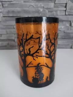 Dekorácia LED STRIGA S KOTLOM