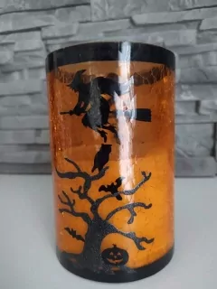 Dekorácia LED STRIGA NA METLE