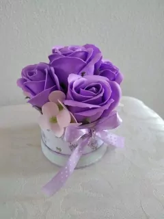 Mydlový box flower Fialový