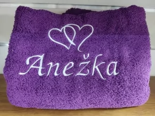 Osuška s menom ANEŽKA