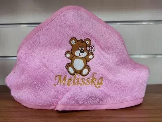 Osuška detská s kapucňou s menom Melissa