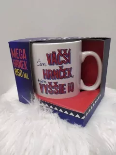 Megahrnček Čím večší hrnček, tým vyššie IQ
