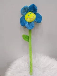 x Látková kvetinka modrá
