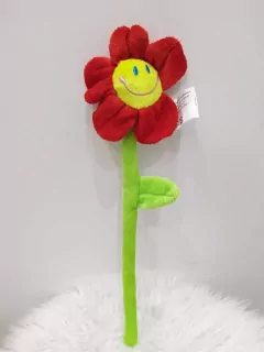 x Látková kvetinka červená