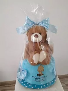 Plienková torta - Macko modrá