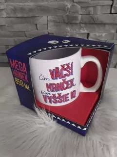 Megahrnček - Čím väčší hrnček, tým vyššie IQ